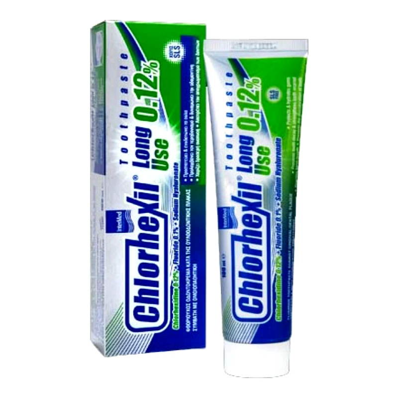 Chlorhexil Chlorexil 0.12% Long Use Toothpaste Φθοριούχος Οδοντόκρεμα Κατά της Ουλοοδοντικής Πλάκας 100ml