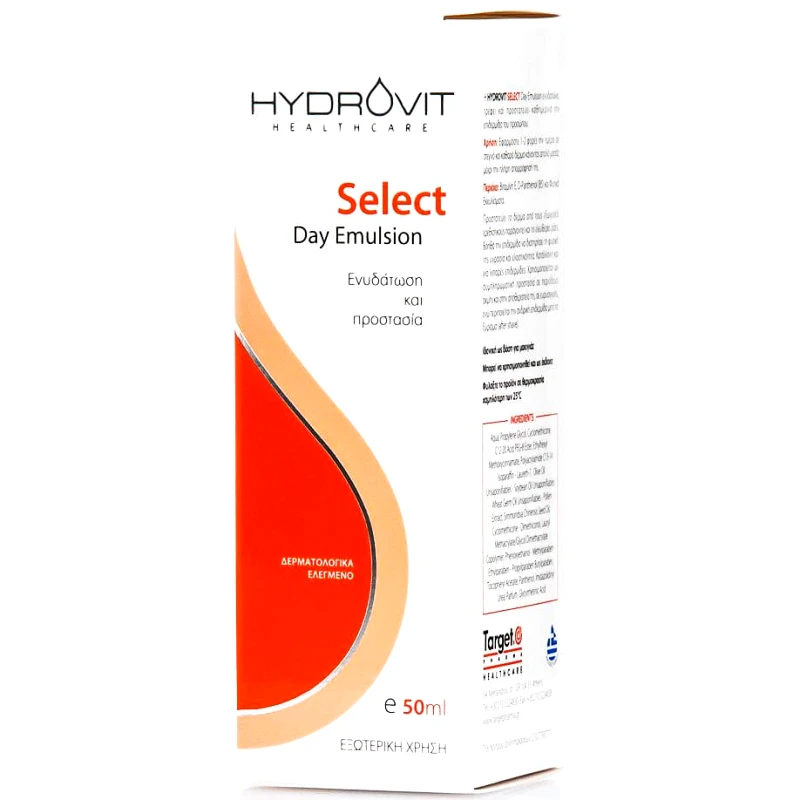 Hydrovit Hydrovit Select Day Emulsion Κρέμα Προσώπου με Ενυδατικές και Αντιοξειδωτικές Ιδιότητες 50ml