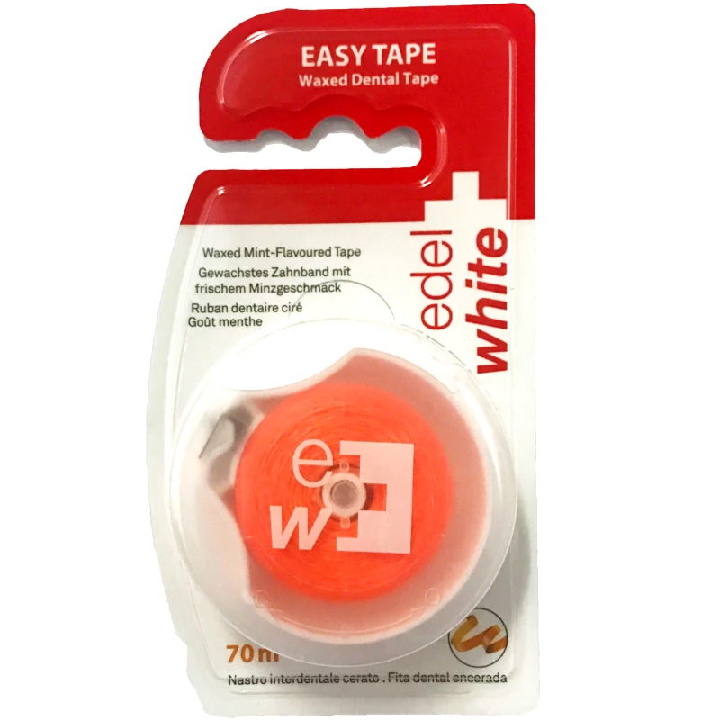 Edel White Edel White Easy Tape Κερωμένη Οδοντική Ταινία 70m