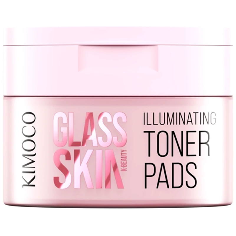 Kimoco Kimoco Glass Skin Illuminating Face Toner Pads Εμποτισμένα Δισκία Προσώπου με Νερό Ρυζιού & Νιασιναμίδη 60 Τεμάχια