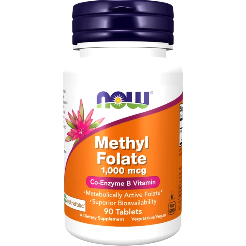 Now Foods Now Foods Methyl Folate 1,000mcg Συμπλήρωμα Διατροφής Μεθυλοφυλλικού Οξέος για την Υποβοήθηση της Κυτταρική Διαίρεσης, Σωστή Αιμοποίηση & Υποστήριξη της Υγιούς Ανάπτυξης του Μητρικού Ιστού Κατά την Εγκυμοσύνη 90tabs