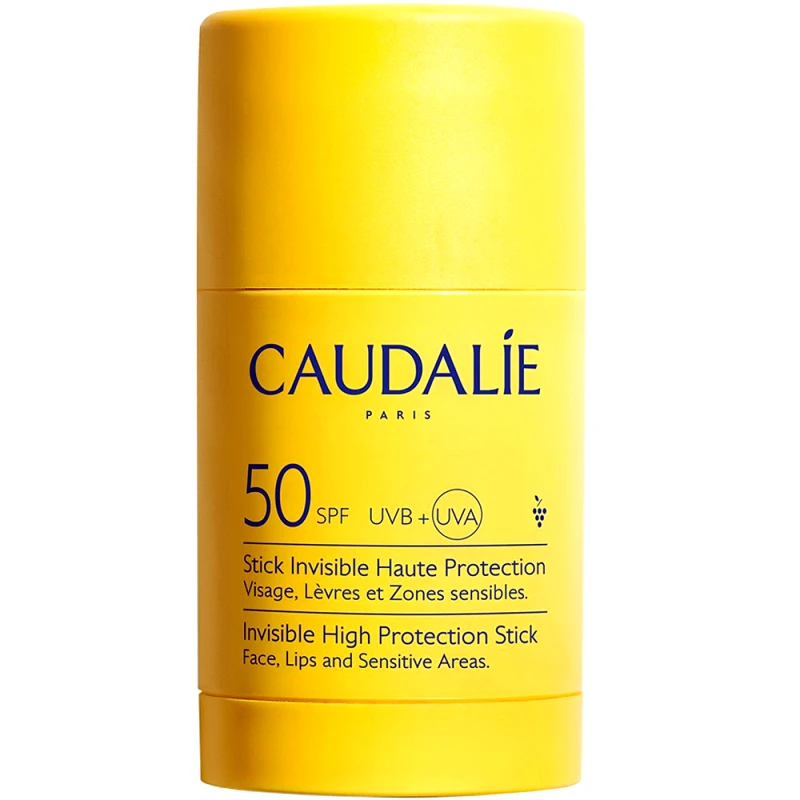 Caudalie Caudalie Vinosun Protect High Protection Invisible Stick Spf50 Αντηλιακό Στικ Υψηλής Προστασίας για Πρόσωπο, Σώμα & Ευαίσθητες Περιοχές 15g