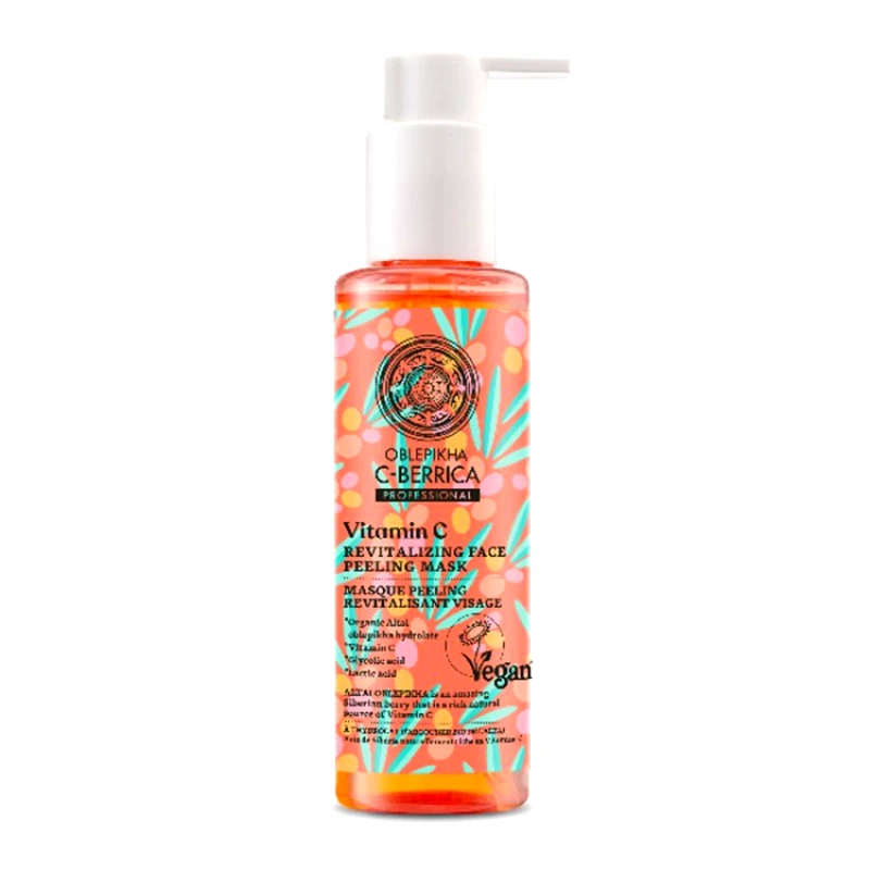 Natura Siberica Natura Siberica Oblepikha C-Berrica Vitamin C Revitalizing Face Peeling Mask Αναζωογονητική Μάσκα-Peeling Προσώπου με Βιταμίνη C 145ml