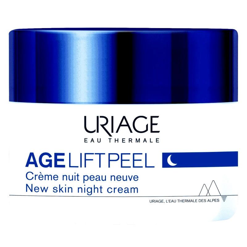 Uriage Uriage Age Lift Peel Face Night Cream Απολεπιστική Κρέμα Προσώπου Νύκτος με Αντιγηραντική Δράση, Κατάλληλη για Όλους τους Τύπους Επιδερμίδας 50ml
