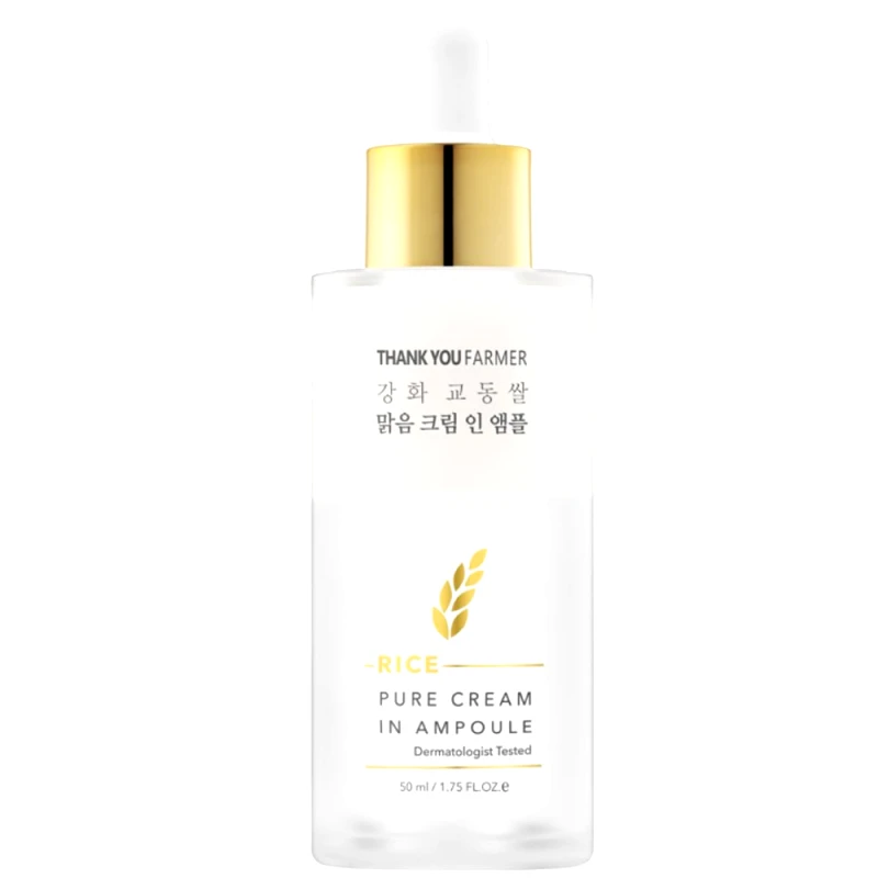 Thank You Farmer Thank You Farmer Rice Pure In Ampoule Cream Κρέμα μέσα σε Αμπούλα με Εκχύλισμα Ρυζιού για Σφριγηλή & Απαλή Επιδερμίδα 50ml