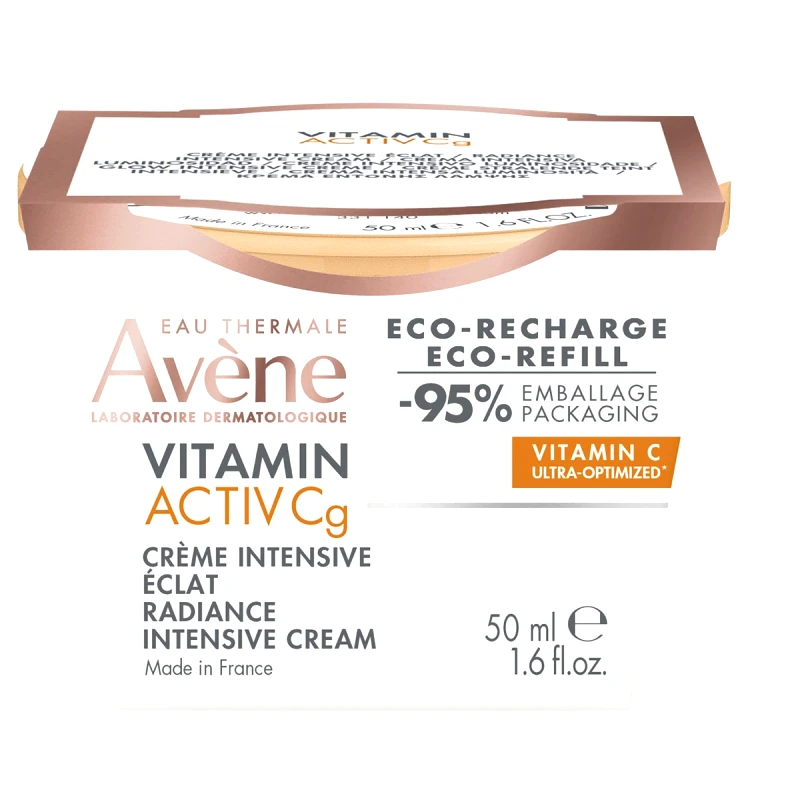 Avène Avene Vitamin Activ Cg Intensive Radiance Cream Refill Αντιρυτιδικής Κρέμας Έντονης Λάμψης με Βιταμίνη C Ανταλλακτικό  50ml