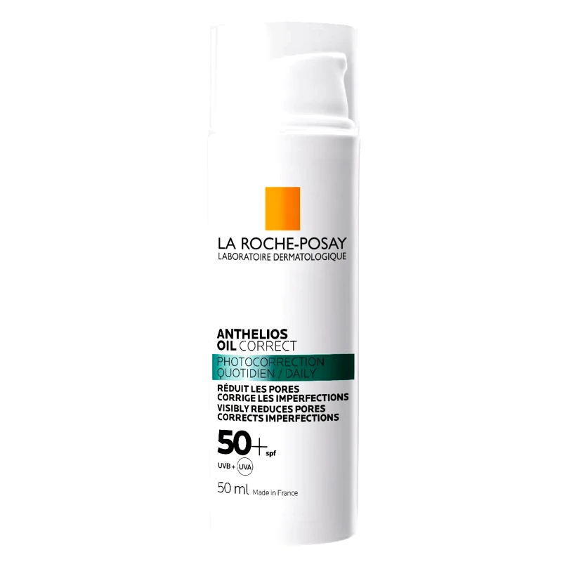 La Roche-Posay La Roche-Posay Anthelios Oil Correct Photocorrection Daily Gel Cream Spf50+ Αντηλιακό Προσώπου Πολύ Υψηλής Προστασίας για τις Ατέλειες 50ml