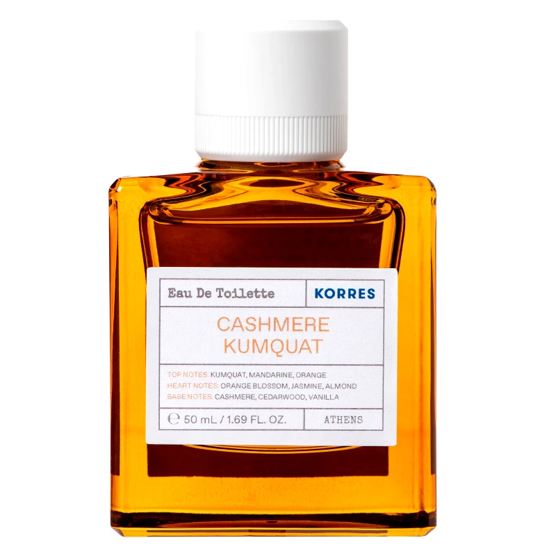 Korres Korres Cashmere Kumquat Eau De Toilette Γυναικείο Άρωμα με Νότες από Κουμκουάτ, Μανταρίνι, Πορτοκάλι 50ml
