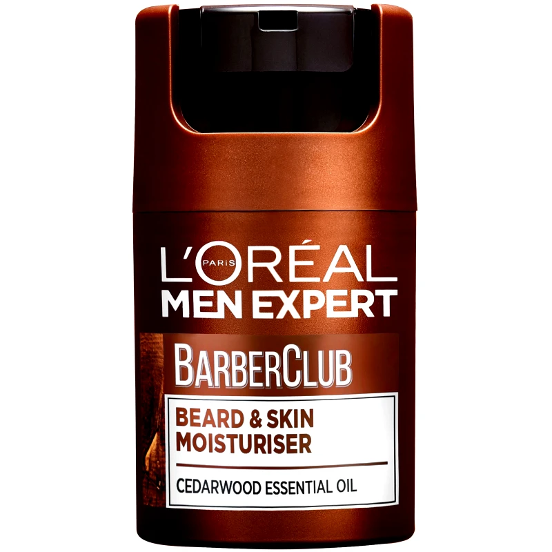 Loreal Paris L'Oreal Paris Men Expert Barber Club Beard & Skin Moisturiser Ενυδατική Κρέμα για Πρόσωπο & Γένια με Αιθέριο Έλαιο Κέδρου 50ml