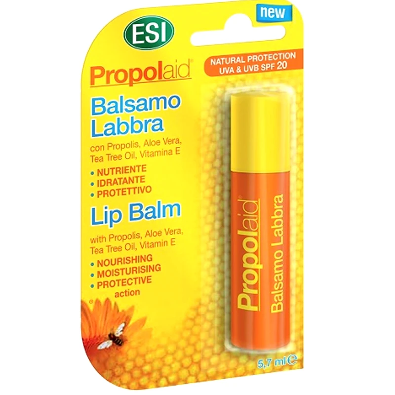 ESI Esi Propolaid Spf20 Lip Balm Ενυδατικό & Προστατευτικό Βάλσαμο Χειλιών με Πρόπολη Μεσαίας Προστασίας 5,7ml