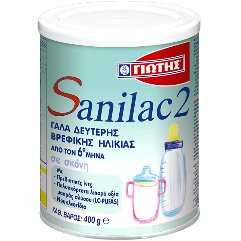 Sanilac Sanilac 2 Γάλα για Βρέφη από τον 6ο Μήνα 400gr