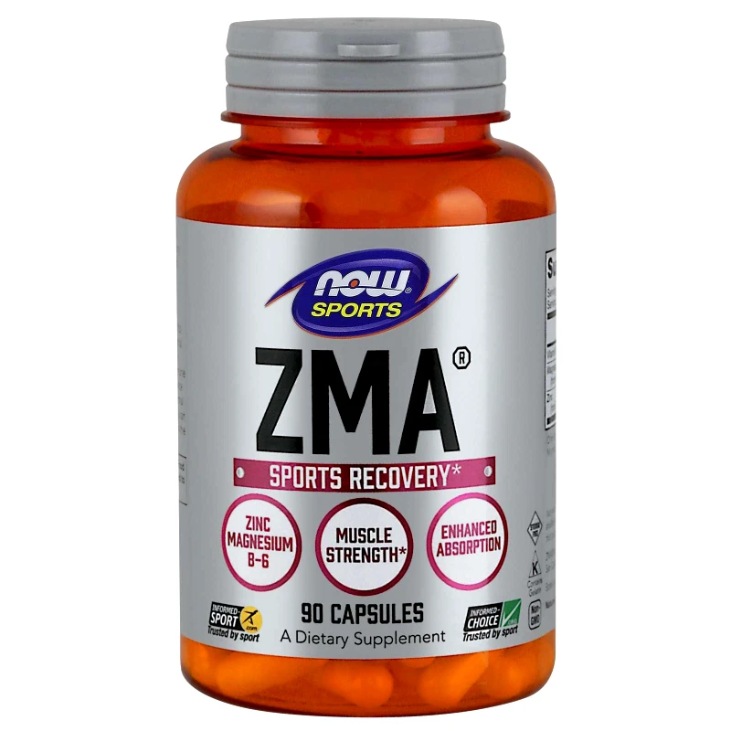 Now Foods Now Foods ZMA® 800mg Συμπλήρωμα Διατροφής Ιδανική Φόρμουλα για την Αποκατάσταση & τη Ανάπλαση του Μυϊκού Ιστού 90caps