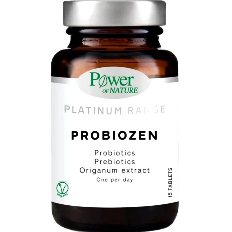 Power Health Power Health Platinum Range Probiozen Συμπλήρωμα Διατροφής Προβιοτικών για την Εξισορρόπηση της Εντερικής Χλωρίδας 15tabs