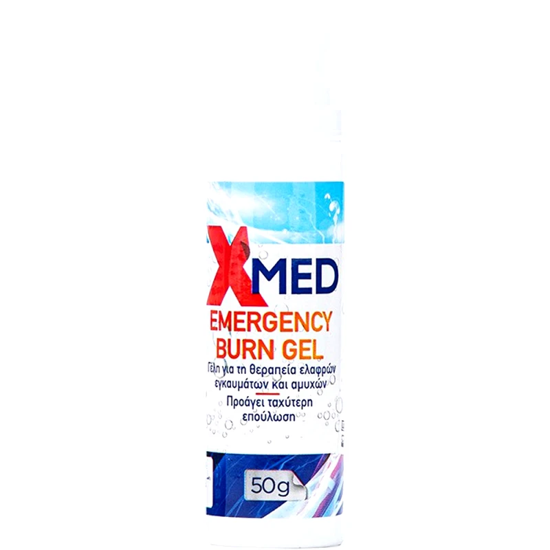 Medisei X-Med Emergency Burn Gel Γέλη για τη Θεραπεία Ελαφρών Εγκαυμάτων & Αμυχών 50g