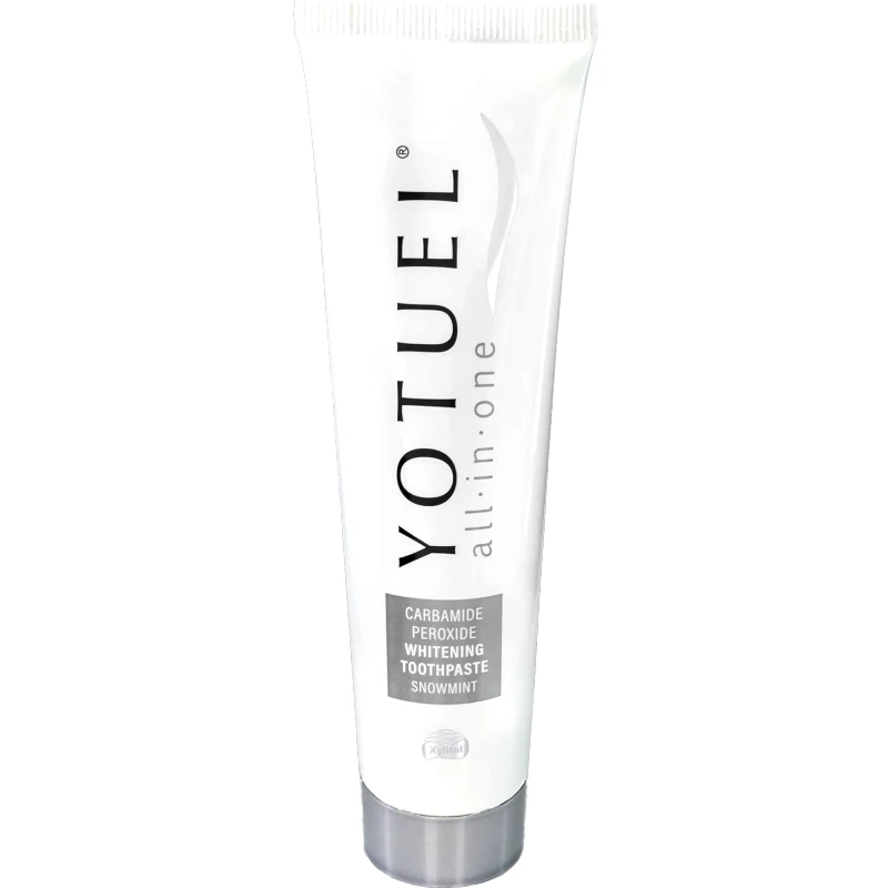 YOTUEL Yotuel All In One Snowmint Whitening Toothpaste Φθοριούχος Οδοντόκρεμα που Λευκαίνει τα Δόντια & Προστατεύει το Σμάλτο με Γεύση Μέντας 75ml