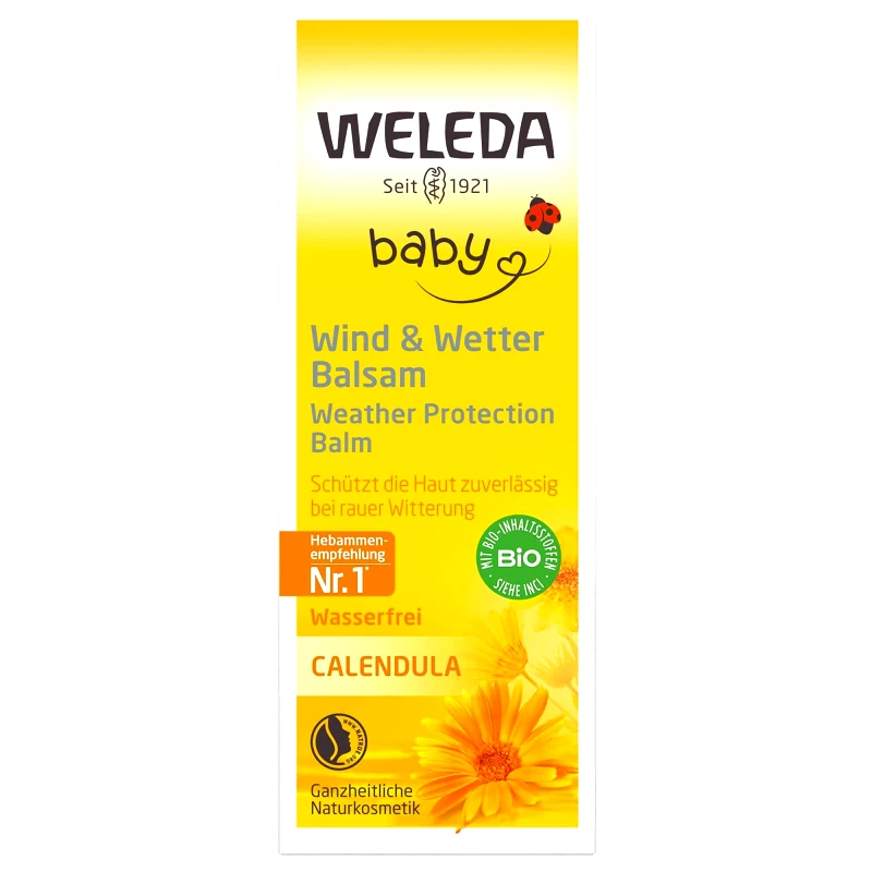 Weleda Weleda Baby Calendula Weather Protection Balm Κρέμα Καλέντουλας για Προστασία από το Κρύο για Μωρά & Παιδιά 30ml