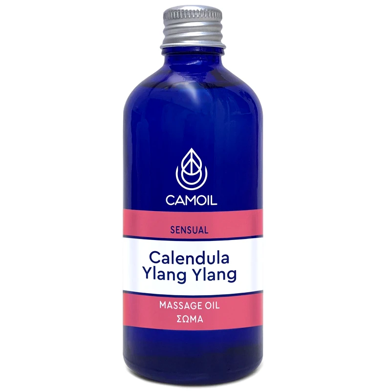 Zarbis Camoil Sensual Calendula Ylang Ylang Massage Oil Έλαιο Μασάζ Σώματος με Αισθησιακό Αιθέριο Έλαιο Ylang Ylang & Καλέντουλα για Αίσθηση Ηρεμίας & Ευεξίας 100ml