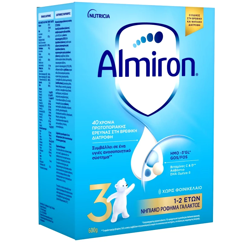 Nutricia Nutricia Almiron 3 Νηπιακό Ρόφημα Γάλακτος 1-2 Ετών 600gr