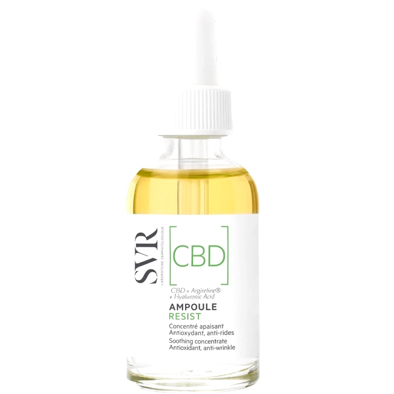 SVR SVR [CBD] Ampoule Resist Soothing Concentrate Serum Αντιρυτιδικός & Καταπραϋντικός Ορός Προσώπου με Καθαρή Κανναβιδιόλη, Αργινίνη & Υαλουρονικό Οξύ 30ml