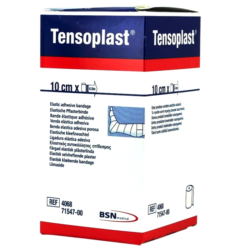 Leukoplast Tensoplast Ελαστικός Αυτοκόλλητος Επίδεσμος 10cm x 4,5m