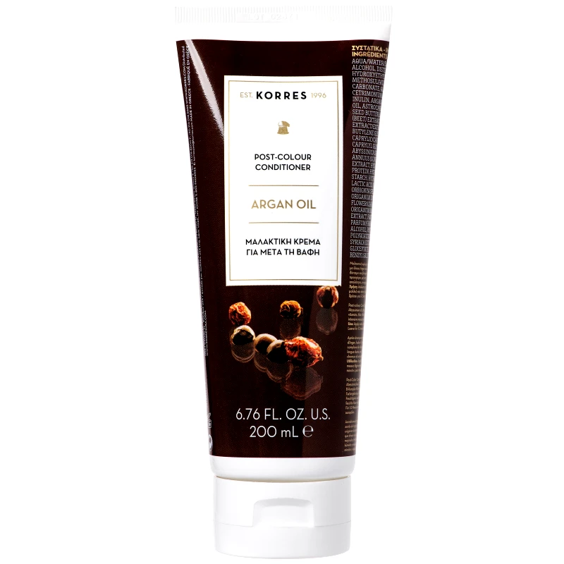 Korres Korres Argan Oil Post-Colour Conditioner Μαλακτική Κρέμα για Μετά την Βαφή με Έλαιο Argan 200ml
