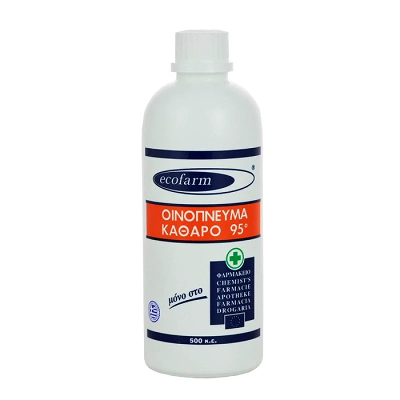 Ecofarm Ecofarm Καθαρό Οινόπνευμα 95° 500ml 1 Τεμάχιο