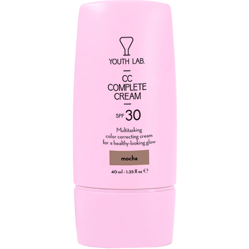Youth Lab. Youth Lab CC Complete Cream Spf30 Ενυδατική Κρέμα Προσώπου Κατά των Κηλίδων & των Ατελειών για Ομοιόμορφο Τόνο Υψηλής Προστασίας με Χρώμα 40ml - Mocha (Dark)