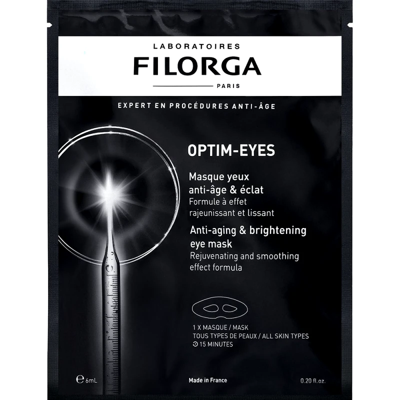 Filorga Filorga Optim Eyes Anti-Aging & Brightening Mask Υφασμάτινη Μάσκα Ματιών με Αντιγηραντική Δράση για Φωτεινό Αποτέλεσμα 6ml