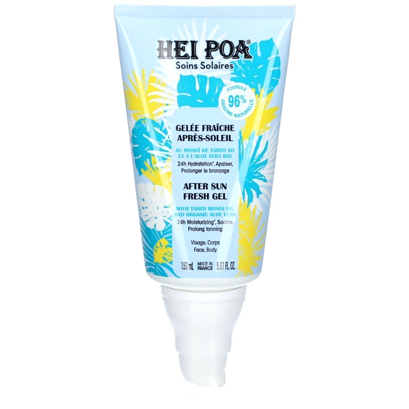Hei Poa Hei Poa After Sun Face & Body Fresh Gel Ενυδατικό Τζελ Προσώπου & Σώματος για Μετά τον Ήλιο με με Λάδι Monoi & Οργανική Aloe Vera 150ml