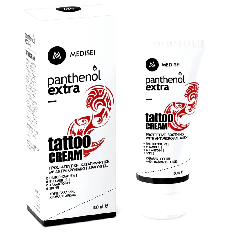 Panthenol Extra Panthenol Extra Tattoo Cream Κρέμα για την Περιποίηση της Επιδερμίδας με Τατουάζ 100ml