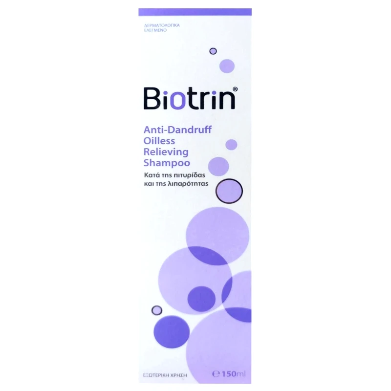 Target Pharma Biotrin Dandruff Oilless Relieving Shampoo Σαμπουάν για την Αντιμετώπιση της Πιτυρίδας & της Λιπαρότητας 150ml