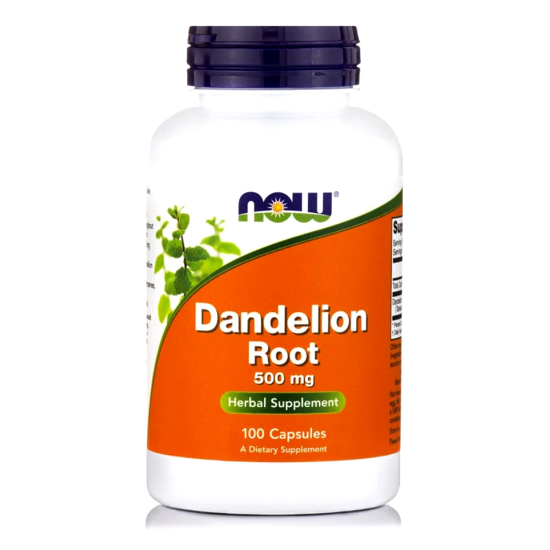 Now Foods Now Foods Dandelion Root 500mg Συμπλήρωμα Διατροφής από Πικραλίδα για την Αποτοξίνωση του Ήπατος 100caps