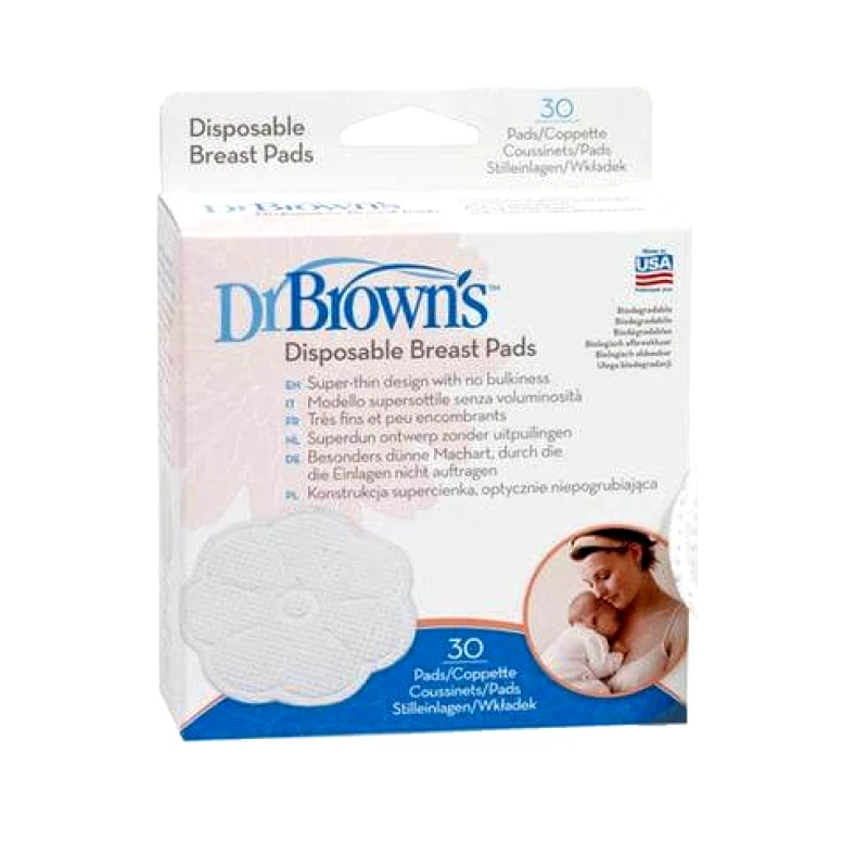 Dr.Brown Dr. Brown's 4017-GB Επιθέματα Στήθους Μίας Χρήσης 30 τεμάχια