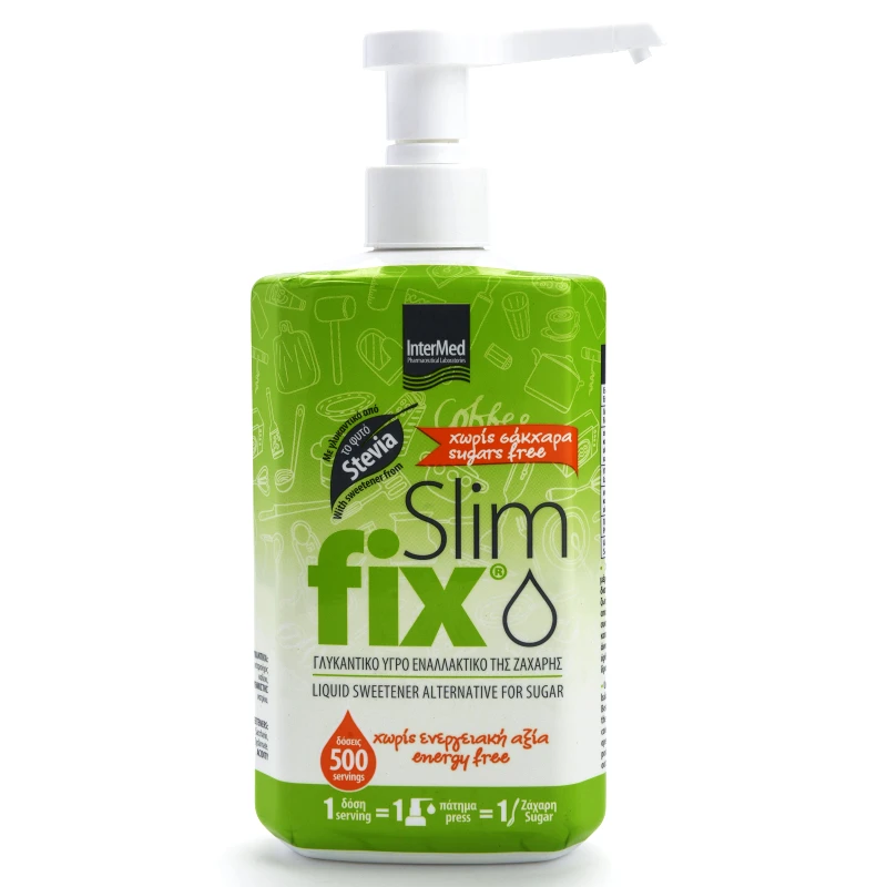 InterMed Intermed Slim Fix Stevia Γλυκαντικό Υγρό Εναλλακτικό της Ζάχαρης 500ml