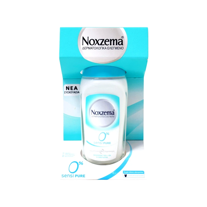 Noxzema Noxzema Roll On Sensipure 0% Αποσμητικό Για Ευαίσθητες Επιδερμίδες 50ml