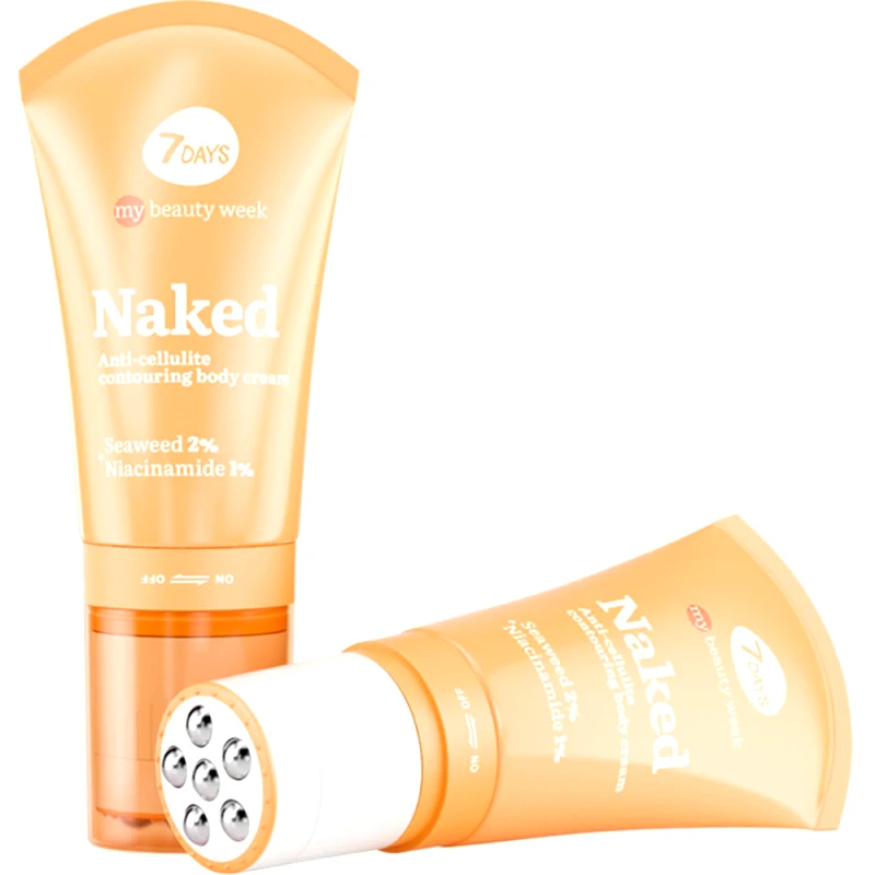 7DAYS 7DAYS My Beauty Week Naked Anti Cellulite Contouring Body Cream Ενυδατική Κρέμα Περιγράμματος - Κορσέ με Νιασιναμίδη & Φύκια για Μείωση των Πόντων, Σμίλευση Σώματος & Καταπολέμηση της Κυτταρίτιδας 130ml