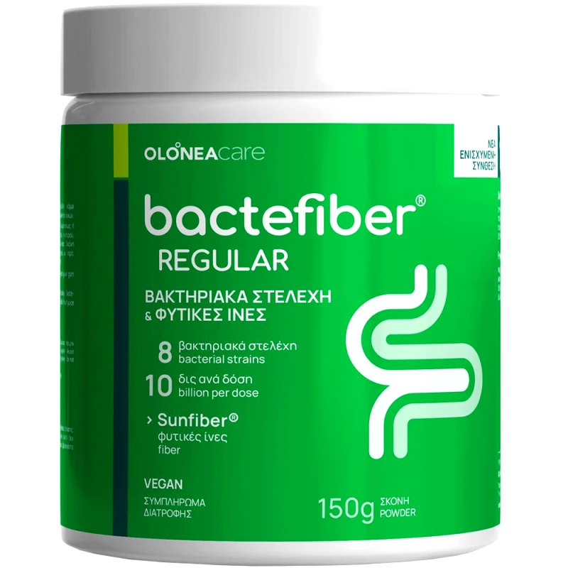 Olonea Olonea Bactefiber Regular Συμπλήρωμα Διατροφής με Φυτικές Ίνες για την Ανακούφιση από την Δυσκοιλιότητα 150g