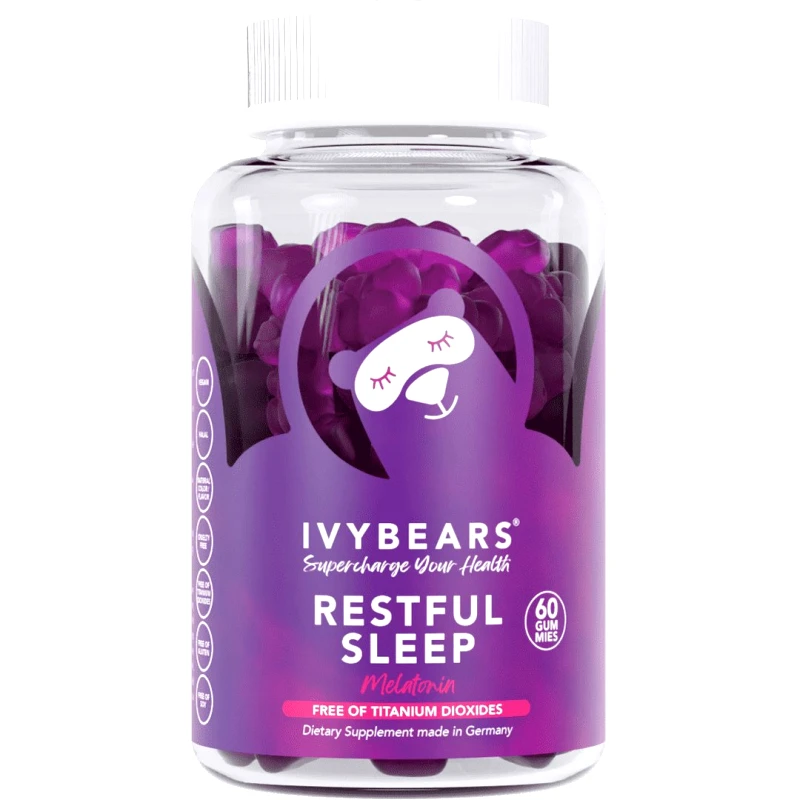 IvyBears IvyBears Restful Sleep Συμπλήρωμα Διατροφής Μελατονίνης & Εκχυλίσματος Μελισσόχορτου για Ξεκούραστο & Ποιοτικότερο Ύπνο με Μοναδική Γεύση 60 Ζελεδάκια