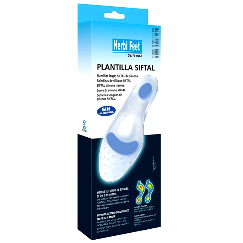 Herbi Feet Herbi Feet Plantilla Siftal Πάτοι Σιλικόνης με Επιπλέον Πελματιαία Υποστήριξη 2 Τεμάχια - XXX Large
