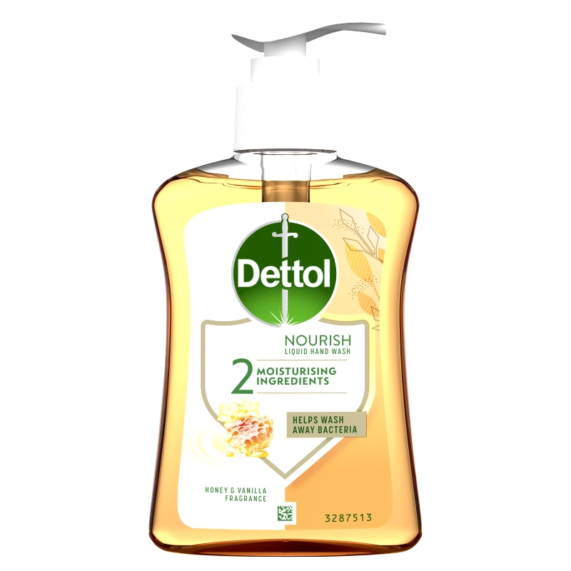 Dettol Dettol Honey & Vanilla Nourish Liquid Hand Wash Υγρό Κρεμοσάπουνο Μέλι & Βανίλια με Αντλία 250ml