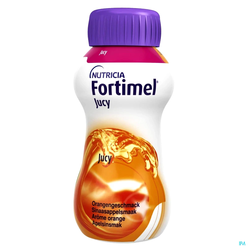 Nutricia Nutricia Fortimel Jucy Orange Συμπλήρωμα Διατροφής - Θρεπτικό Σκεύασμα Υψηλής Ενέργειας, Χωρίς Γλουτένη με Γεύση Πορτοκάλι 4x200ml