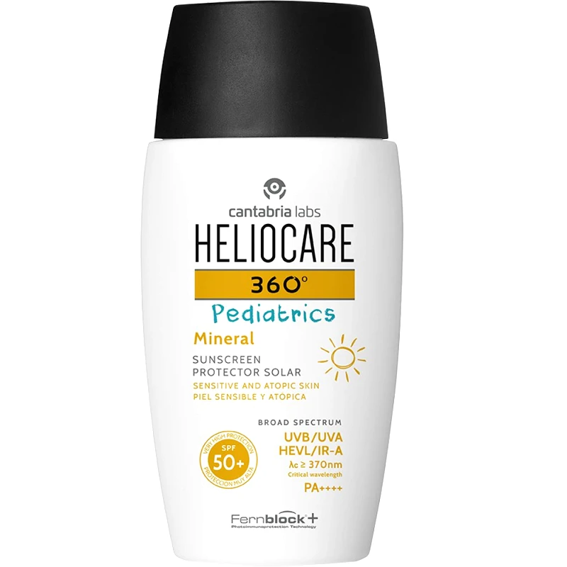 Cantabria Labs Heliocare 360 Pediatrics Mineral Spf50+ Sunscreen Παιδικό Αντηλιακό Πολύ Υψηλής Προστασίας Ιδανικό για Πρόσωπο & Σώμα για Ευαίσθητη & Ατοπική Επιδερμίδα 50ml