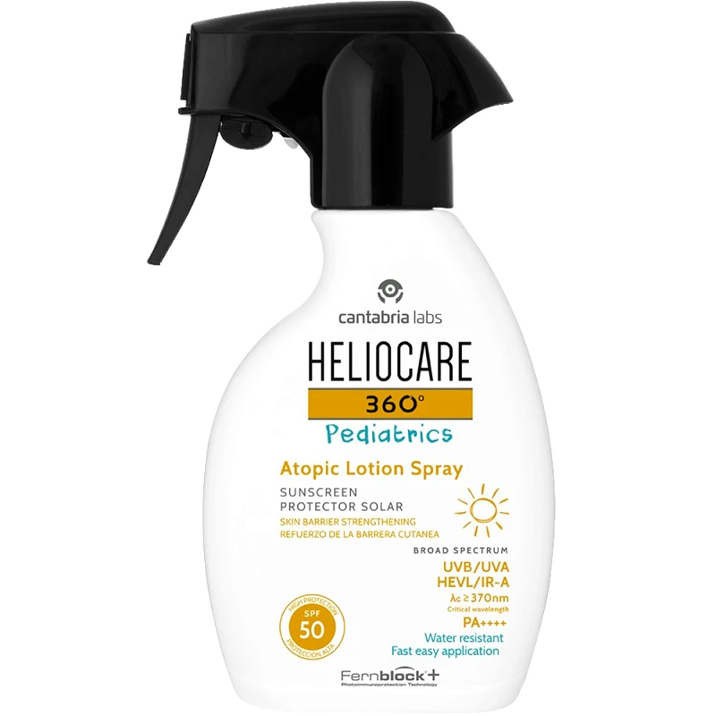 Cantabria Labs Heliocare 360 Pediatrics Spf50 Atopic Lotion Spray Sunscreen Αντηλιακή Λοσιόν Σώματος σε Μορφή Spray Ιδανική για Παιδιά με Ατοπικό Δέρμα & για την Ενίσχυση του Επιδερμιδικού Φραγμού 250ml