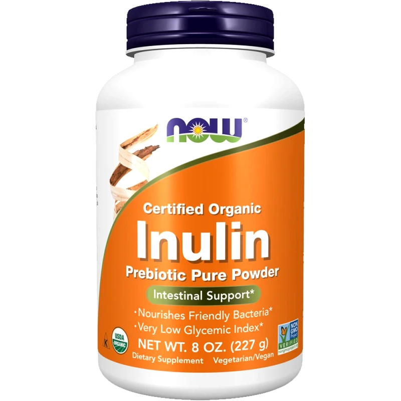Now Foods Now Foods Inulin Prebiotic Pure Powder Συμπλήρωμα Διατροφής Φυτικών Ινών σε Μορφή Σκόνης για την Ομαλή Λειτουργία & την Διατήρηση της Υγείας του Μικροβιώματος του Εντέρου 227g