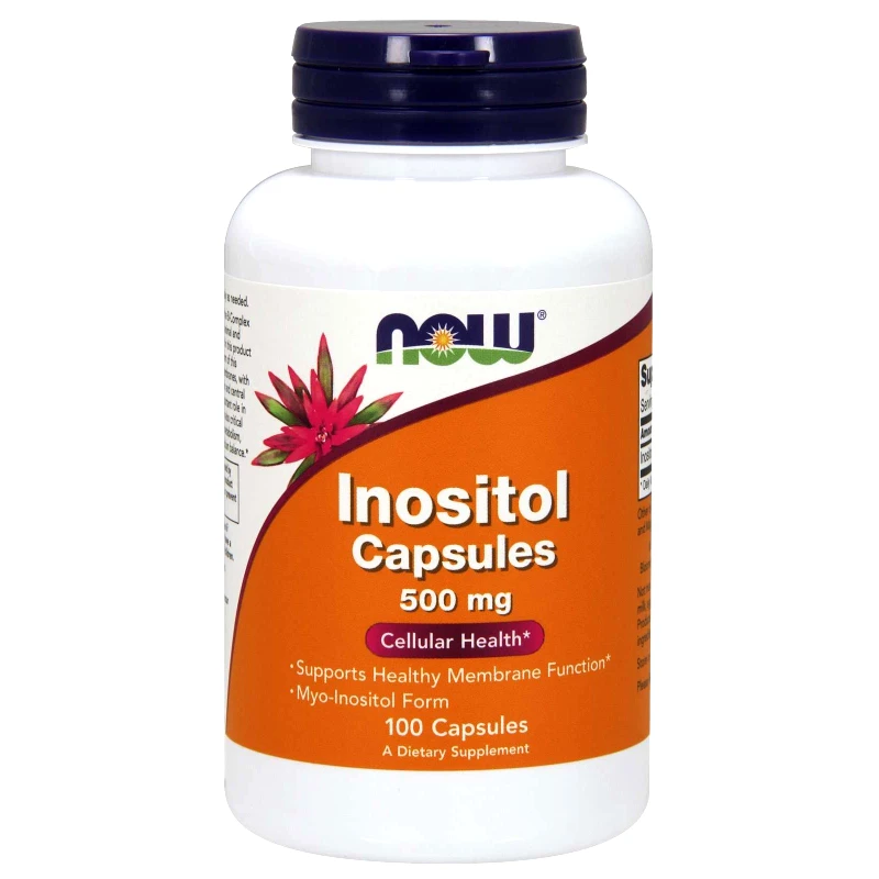 Now Foods Now Foods Inositol 500mg Συμπλήρωμα Διατροφής που Συμβάλει στην Παραγωγή Κυτταρικής Ενέργειας 100veg.caps