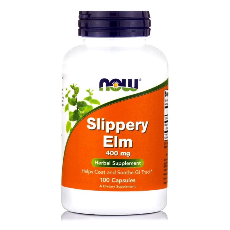 Now Foods Now Foods Slippery Elm 400mg Συμπλήρωμα Διατροφής για την Αντιμετώπιση των Λοιμώξεων του Ουροποιητικού Συστήματος 100caps