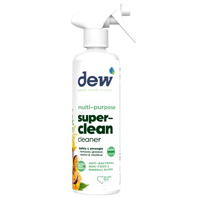 Dew Dew Anti-Bacterial Not Toxic & Mineral Based Multi Purpose Superclean Cleaner Απολυμαντικό Καθαριστικό Γενικής Χρήσης με Άρωμα Φρούτα του Πάθους & Μάνγκο 500ml