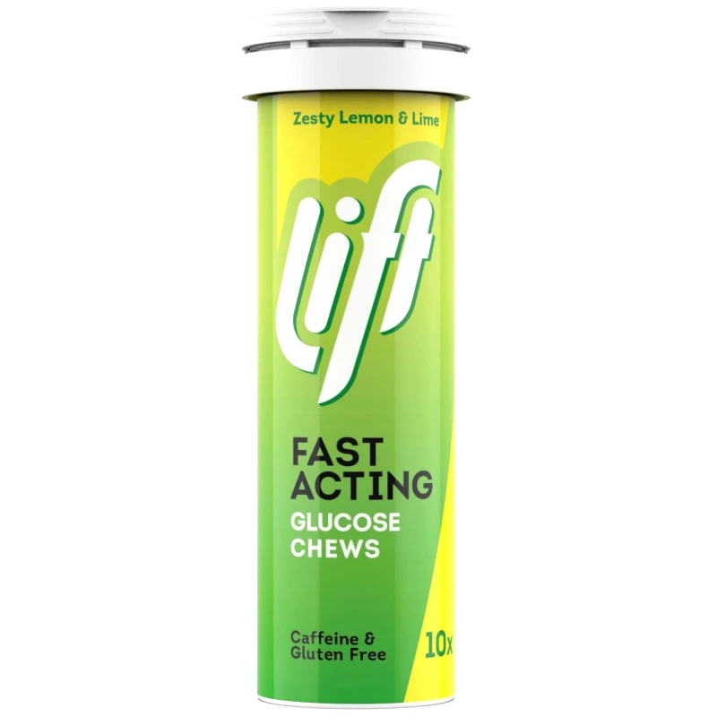 Lift Gluco Lift Gluco Fast Acting Glucose Μασώμενες Ταμπλέτες Γλυκόζης Άμεσης Δράσης για την Υπογλυκαιμία 10 Chew.tabs - Lemon & Lime