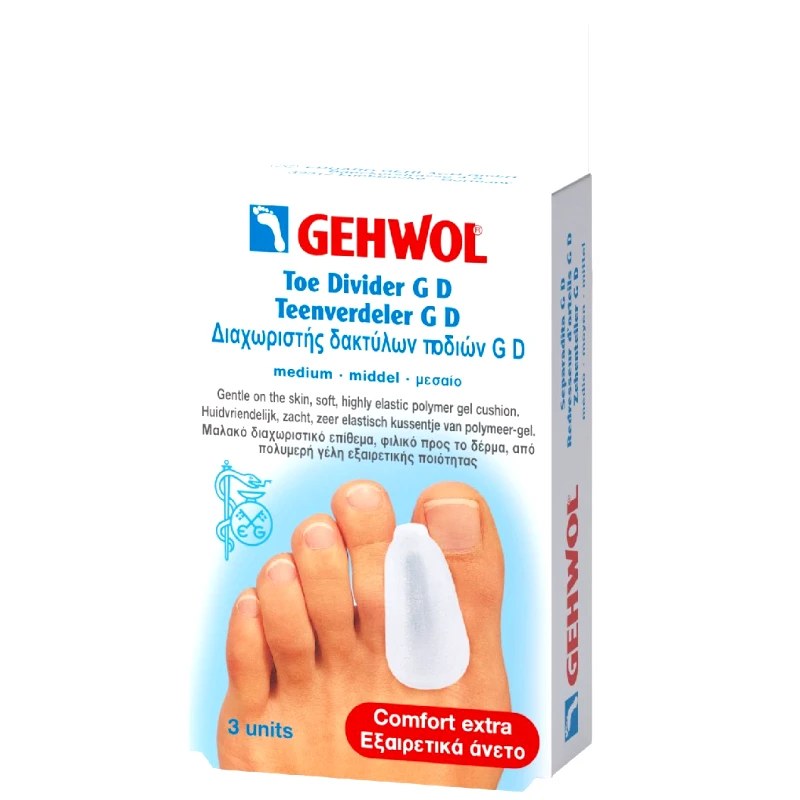 Gehwol Gehwol Toe Divider G D Διαχωριστής Δακτύλων Ποδιού 3 Τεμάχια - Medium