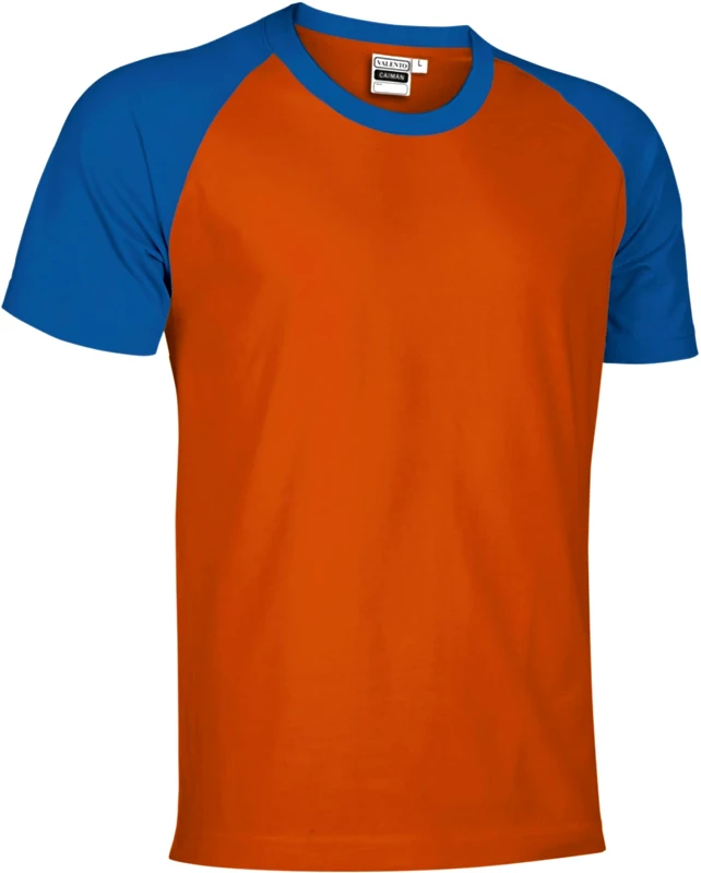 T-Shirt CAIMAN Valento CAVARGCNR Party Orange-Royal Blue